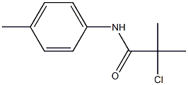 Propanamide,2-chloro-2-methyl-N-(4-methylphenyl)- 化学構造式