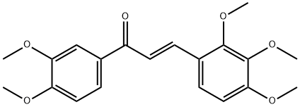(2E)-1-(3,4-dimethoxyphenyl)-3-(2,3,4-trimethoxyphenyl)prop-2-en-1-one Structure