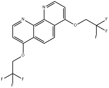 4,7-BIS(2,2,2-TRIFLUOROETHOXY)-1,10-PHENANTHROLINE,2007920-74-1,结构式