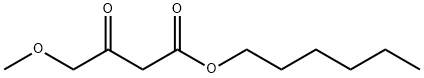Butanoic acid, 4-methoxy-3-oxo-, hexyl ester 化学構造式