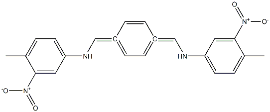 N,N'-[1,4-phenylenedi(methylylidene)]bis(4-methyl-3-nitroaniline),201215-36-3,结构式