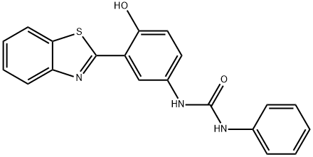 1-(3-(BENZO[D]THIAZOL-2-YL)-4-HYDROXYPHENYL)-3-PHENYLUREA 结构式