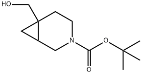 3-AZABICYCLO[4.1.0]HEPTANE-3-CARBOXYLIC ACID, 6-(HYDROXYMETHYL)-, 1,1-DIMETHYLETHYL ESTER Structure