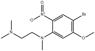 N1-(4-bromo-5-methoxy-2-nitrophenyl)-N1,N2,N2-trimethylethane-1,2-diamine Struktur