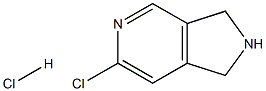 1H-PYRROLO[3,4-C]PYRIDINE, 6-CHLORO-2,3-DIHYDRO-, HCL Structure