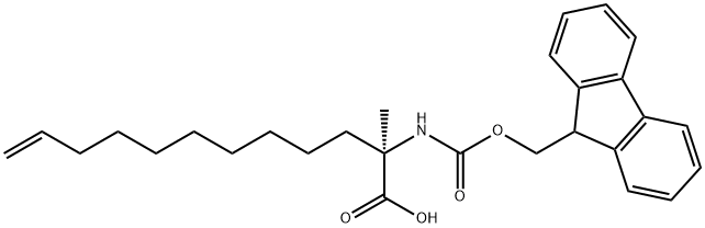 (R)-2-((((9H-Fluoren-9-yl)methoxy)carbonyl)amino)-2-methyldodec-11-enoic acid|(R)-2-((((9H-芴-9-基)甲氧基)羰基)氨基)-2-甲基十二碳-11-烯酸