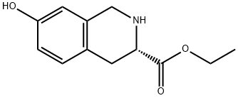 L-7-hydroxy- 1,2,3,4-tetrahydro-3-Isoquinolinecarboxylic acid ethyl ester (3S)- Structure