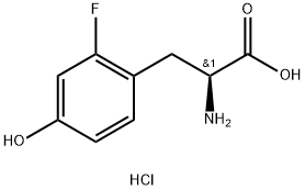 2-Fluoro-dl-tyrosine hydrochloride Struktur