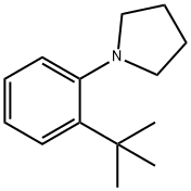 1-[2-（1,1-二甲基乙基）苯基]-吡咯烷 结构式