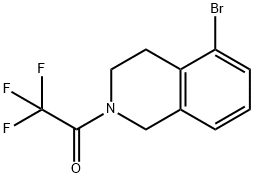 1-(5-BROMO-3,4-DIHYDRO-2(1H)-ISOQUINOLINYL)-2,2,2-TRIFLUORO- ETHANONE 结构式