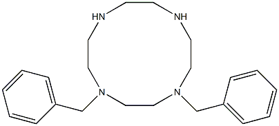 1,4,7,10-Tetraazacyclododecane, 1,4-bis(phenylmethyl)- Struktur