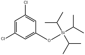 (3,5-dichlorophenoxy)triisopropylsilane Struktur