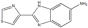 1H-BENZIMIDAZOL-6-AMINE,2-(4-THIAZOLYL)-,25893-06-5,结构式