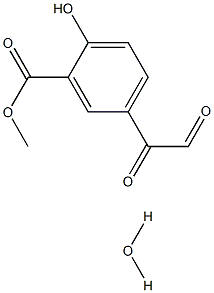 3-CARBOMETHOXY-4-HYDROXYPHENYLGLYOXAL HYDRATE Structure