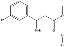 Methyl 3-amino-3-(3-fluorophenyl)propanoate HCl Structure