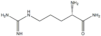 Pentanamide, 2-amino-5-[(aminoiminomethyl)amino]-, (S)- Structure