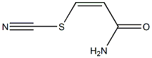 Thiocyanic acid,3-amino-3-oxo-1-propenyl ester, (Z)- (9CI) Structure