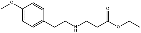 ethyl 3-{[2-(4-methoxyphenyl)ethyl]amino}propanoate, 289637-68-9, 结构式