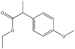 Benzeneacetic acid,4-methoxy-a-methyl-, ethyl ester Struktur