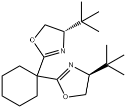 (4S,4'S)-2,2'-Cyclohexylidenebis[4-tert-butyl-4,5-dihydro
oxazole],99%e.e. Structure