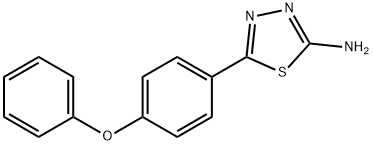 1,3,4-Thiadiazol-2-amine, 5-(4-phenoxyphenyl)- 结构式