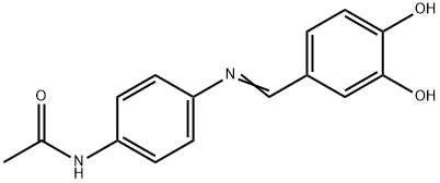 N-{4-[(3,4-dihydroxybenzylidene)amino]phenyl}acetamide Structure