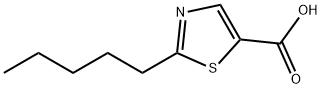 5-Thiazolecarboxylicacid, 2-pentyl- Structure