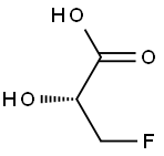 Propanoic acid, 3-fluoro-2-hydroxy-, (R)- Struktur