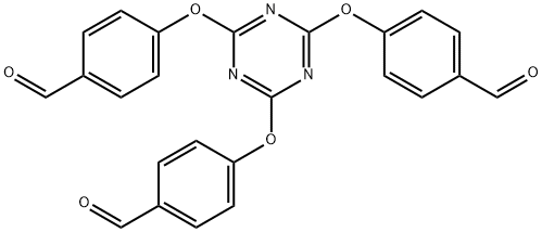 Benzaldehyde, 4,4',4''-[1,3,5-triazine-2,4,6-triyltris(oxy)]tris-|2,4,6-三(4-甲酰基苯氧基)-1,3,5-三嗪