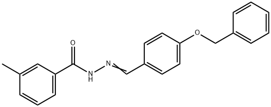 N'-[4-(benzyloxy)benzylidene]-3-methylbenzohydrazide Structure