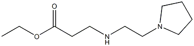 ethyl 3-{[2-(pyrrolidin-1-yl)ethyl]amino}propanoate Struktur