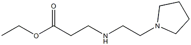 ethyl 3-{[2-(pyrrolidin-1-yl)ethyl]amino}propanoate Structure