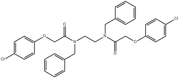 N,N'-1,2-ethanediylbis[N-benzyl-2-(4-chlorophenoxy)acetamide],328024-42-6,结构式