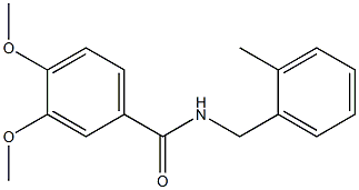 3,4-dimethoxy-N-[(2-methylphenyl)methyl]benzamide,331638-67-6,结构式