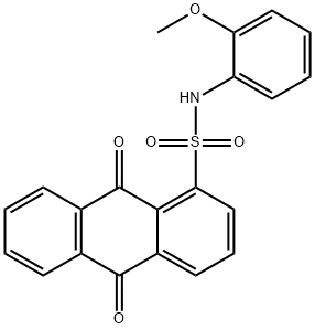 N-(2-methoxyphenyl)-9,10-dioxo-9,10-dihydroanthracene-1-sulfonamide Structure