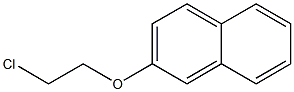 2-(2-chloroethoxy)naphthalene 化学構造式