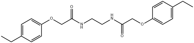 N,N'-1,2-ethanediylbis[2-(4-ethylphenoxy)acetamide] Structure