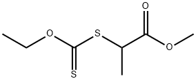 Propanoic acid, 2-[(ethoxythioxomethyl)thio]-, methyl ester 化学構造式