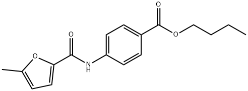 butyl 4-[(5-methylfuran-2-carbonyl)amino]benzoate Structure