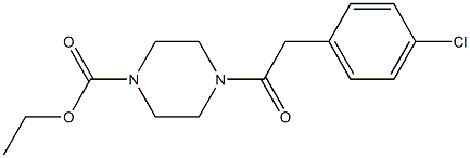 ethyl 4-[(4-chlorophenyl)acetyl]piperazine-1-carboxylate,356079-80-6,结构式