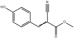 2-Propenoic acid, 2-cyano-3-(4-hydroxyphenyl)-, methyl ester Structure