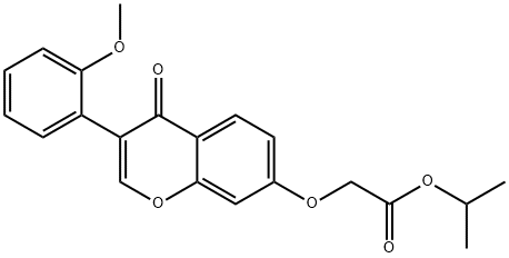 isopropyl 2-((3-(2-methoxyphenyl)-4-oxo-4H-chromen-7-yl)oxy)acetate 结构式