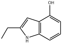2-Ethyl-1H-indol-4-ol,39843-71-5,结构式
