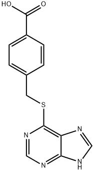 4-(7H-purin-6-ylsulfanylmethyl)benzoic acid,398472-15-6,结构式