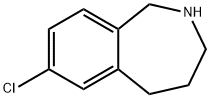 7-Chloro-2,3,4,5-tetrahydro-1H-benzo[c]azepine 化学構造式