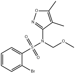 2-bromo-N-(4,5-dimethylisoxazol-3-yl)-N-(methoxymethyl)benzenesulfonamide Structure