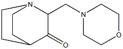 2-(4-Morpholinylmethyl)quinuclidin-3-one Structure