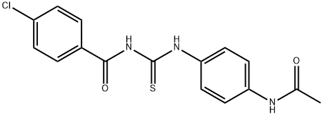N-({[4-(acetylamino)phenyl]amino}carbonothioyl)-4-chlorobenzamide 结构式