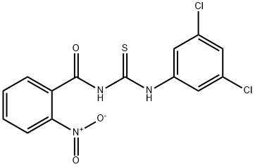 N-{[(3,5-dichlorophenyl)amino]carbonothioyl}-2-nitrobenzamide Structure