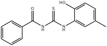 1-Benzoyl-3-(2-hydroxy-5-methylphenyl)thiourea Structure